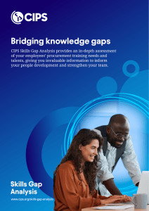 CIPS Skills Gap Analysis: Assess Procurement Training Needs