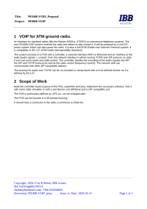 VOIP for ATM Ground Radio Proposal
