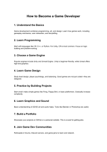 How to Become a Game Developer: A Step-by-Step Guide