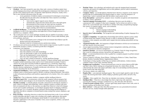 Chapter 2: Artificial Intelligence Concepts