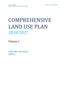 Cauayan City Comprehensive Land Use Plan 2018-2027