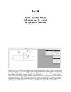 Lab 04: IGBT Characteristics Experiment