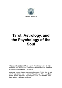 Tarot, Astrology, and the Psychology of the Soul