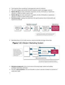 Marketing Fundamentals: Customer Value & Strategies