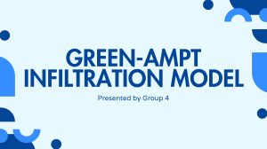 Green-Ampt Infiltration Model Presentation