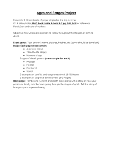 Ages and Stages Project: Human Development