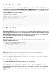 Node.js Single-Threaded Architecture Explained