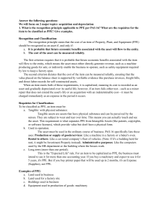 PPE Accounting: Recognition, Acquisition & Depreciation (PAS 16)