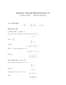 Exercise 11E & Mixed Exercise 11 Teacher Guide: Worked Solutions