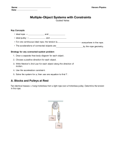 Honors Physics Guided Notes: Multiple-Object Systems