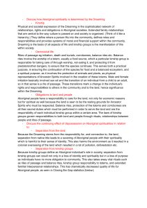 Aboriginal Spirituality & Dreaming: Kinship, Ceremonies, Land Rights