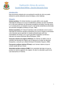 Explicaci&oacute;n ritmos de carrera: Zonas de trabajo y entrenamiento