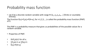 Probability Mass Function (PMF) Explained