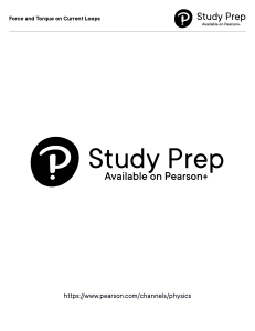 Force and Torque on Current Loops Study Prep