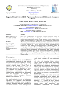 Impact of Cloud-Native CI/CD on Enterprise Deployment Efficiency