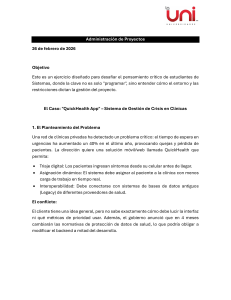 Caso de estudio QuickHealth App: Desaf&iacute;o de Gesti&oacute;n de Proyectos
