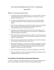GOV 312L U.S. Foreign Policy Midterm Review Sheet