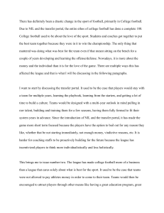 Impact of NIL and Transfer Portal on College Football