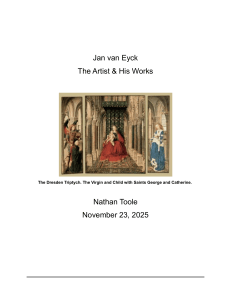Jan van Eyck: Artist & Works | Northern Renaissance Art