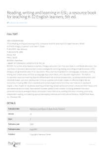 ESL Resource Book Review: K-12 Teaching Strategies