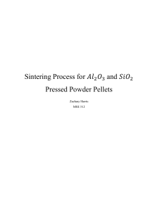 Sintering Al₂O₃-SiO₂ Powder Pellets: Densification & Microstructure