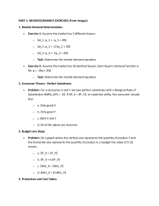 Microeconomics & Management Exercises Workbook