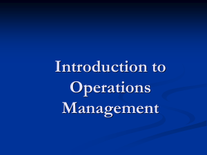 Introduction to Operations Management Textbook
