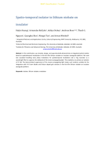 Spatio-temporal isolator in lithium niobate on insulator
