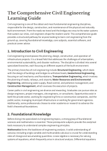 Introduction to Civil Engineering