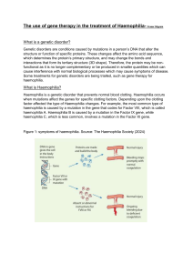 Gene Therapy for Haemophilia: An Educational Overview