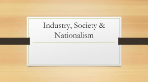 Industry, Society & Nationalism: 19th Century History