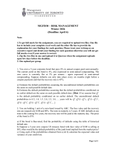 MGFD30 Risk Management Assignment Questions