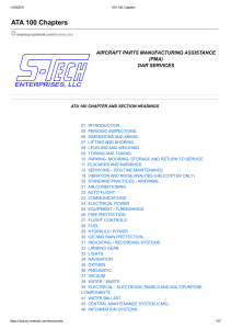 ATA 100 Chapters