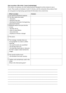 How to Analyze a Film Trailer/Teaser: Methodology