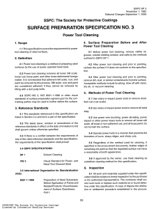 SSPC-SP 3: Power Tool Cleaning Specification