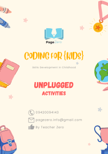 Coding for Kids: Unplugged Activities Workbook