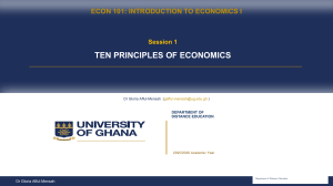 ECON 101: Ten Principles of Economics