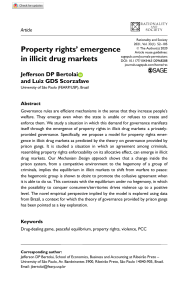 Property Rights in Illicit Drug Markets: Governance by Prison Gangs