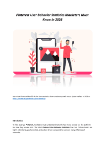 Pinterest User Behavior Stats 2026 for Marketers