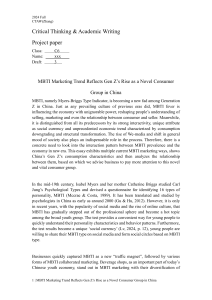 MBTI Marketing Trends & Gen Z Consumer Rise in China