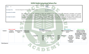Grade 12 CESC Instructional Plan: Community Engagement & Citizenship