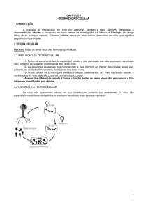 Organiza&ccedil;&atilde;o Celular - Teoria Celular e V&iacute;rus