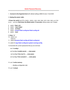 Switch Password Recovery Guide for Cisco Switches