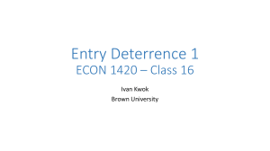 Entry Deterrence in Economics: Game Theory & Limit Pricing