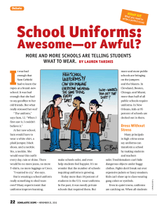School Uniforms: Awesome or Awful? Debate & Essay Kit
