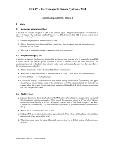 Electromagnetic Sensor Systems 2024 Numerical Problems