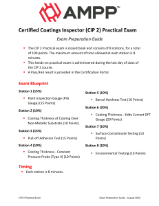CIP 2 Practical Exam Preparation Guide