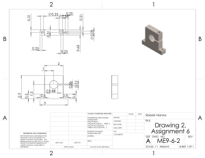 Engineering Drawing Assignment 2: Technical Part Design
