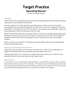 Target Practice Operating Manual for ICATS Training System