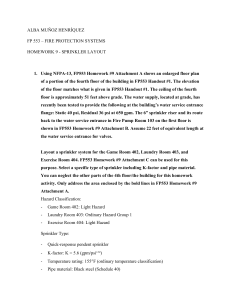 FP 553 Homework 9: Sprinkler Layout